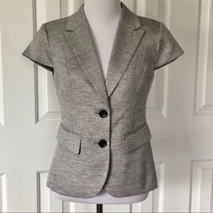 The Limited Short Sleeve Blazer Suit Jacket Gray